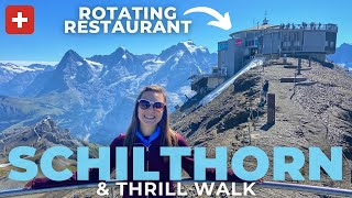 SCHILTHORN SWITZERLAND Complete Guide  Birg Thrill Walk amp Piz Gloria  Near Interlaken Switzerland [upl. by Dorris]