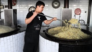 Unforgettable taste of Wedding pilaf in Pilaf City l The Most Famous Street Food in Uzbekistan [upl. by Ling]