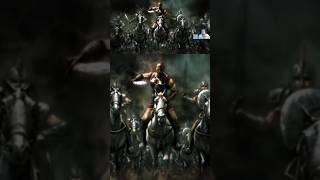 Kratos Leads Spartan Against Barbarians Army godofwar1 godofwar gaming shorts kratos [upl. by Irtimed]