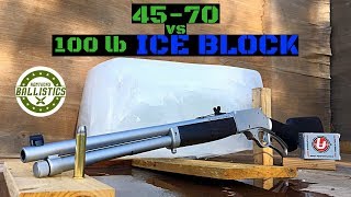 4570 vs Ice 100 lb Block [upl. by Omura99]