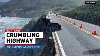 A key road along the California coast falls into the ocean That and much more on todays broadca [upl. by Eldnik666]