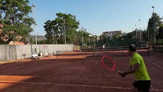 Tennis Set vs Benjami Jul26 From 30 lead to 36 loss [upl. by Seleta962]