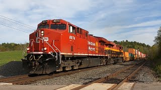 FRESHLY PAINTED CP 8074 at Palgrave MAY 7 2024 [upl. by Ettenuj434]