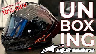 Unboxing  The New Alpinestars SR10 Supertech Limited Edition Helmet [upl. by Rehpotsrhc]