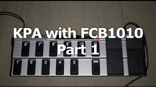 Kemper Profiling Amp with Behringer FCB1010 no chip Part 1 [upl. by Ariek]