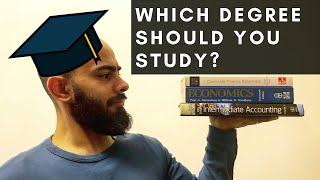 WHICH DEGREE SHOULD YOU STUDY Economics vs Finance vs Accounting [upl. by Eecart133]