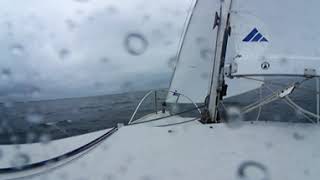 Sailfish 18 Sailing on Lough Neagh  First Sail 2022 360VR [upl. by Hulen]