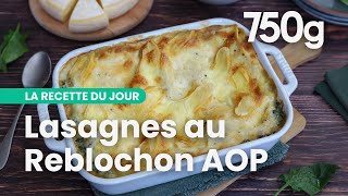 Recette des lasagnes aux épinards et Reblochon AOP  750g [upl. by Arratoon]