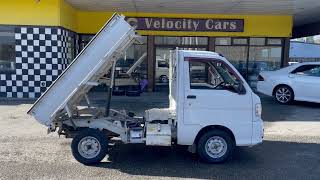 Vancouver Velocity Cars 19201 Daihatsu Hijet Dump JDM Kei Truck 660cc 5MT [upl. by Eustashe]