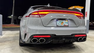 Making My Kia Stinger GTLine LOUDER Muffler Delete amp Vibrant Resonators  Brotherly Reviews [upl. by Shoifet]