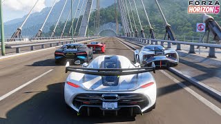 Forza Horizon 5  Koenigsegg Jesko  Goliath Race Gameplay [upl. by Syverson]