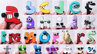 I made All LOWERCASE Alphabet Lore Song with Clay  Sculptures Timelapse MikeSalcedo [upl. by Leinto]