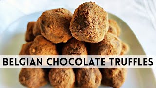 BelgianStyle Truffles  RestaurantStyle Chocolates [upl. by Ellac]