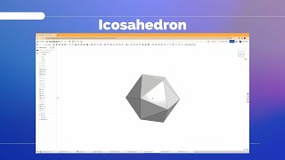 Engineering with Brian  Onshape Tutorials Icosahedron 20 sided dice [upl. by Ithsav607]