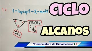 Nomenclatura de CICLOALCANOS súper fácil [upl. by Enneicul]