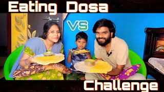 Eating Dosa Challenge with My Wife foodchallenge funny youtube [upl. by Sommer836]