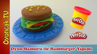 Oyun Hamuru ile Hamburger Yapımı Play Doh Burger [upl. by Wurst]