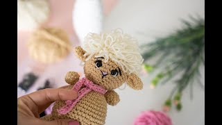 Jak zrobić owcę na szydełku  część pierwsza Crochet sheep [upl. by Hannala]