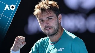 Wawrinka v Tsonga match highlights QF  Australian Open 2017 [upl. by Leahcimaj901]