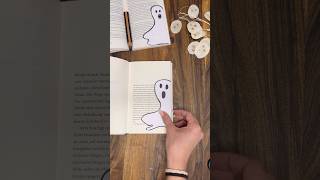 DIY KlappGespensterLesezeichen in 90 Sekunden  Halloween 👻 👻👻📖 [upl. by Adyaj]