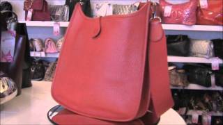 Authentic Hermes Evelyne PM Rouge Garance [upl. by Anaib733]