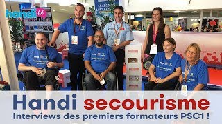 Handi secourisme  interviews des tout premiers formateurs PSC1 en situation de handicap [upl. by Irita]