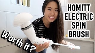 Best Cleaning Product For Your Bathroom  Worth It  Homitt Electric Spin Scrubber Review amp Demo [upl. by Marquet349]