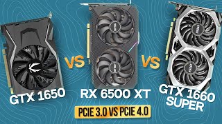 GTX 1650 vs RX 6500 XT vs GTX 1660 SUPER ОБЗОР И ТЕСТ  ТЕСТ RX 6500 XT PCIe 30 vs 40 [upl. by Dougie205]