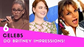 6 Celebs Who Do Epic Britney Spears Impressions  Hollywire [upl. by Ivetts561]