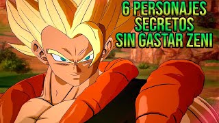 6 Personajes Secretos que podemos Desblosquear Sin Gastar Zeni ‐ Dragon ball sparking zero [upl. by Boeke]