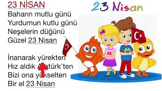 23 Nisan Şiirleri Kısa 2 Kıtalık [upl. by Steinke345]