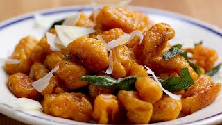 Sweet Potato Gnocchi With Browned Butter And Sage [upl. by Ytsirk]