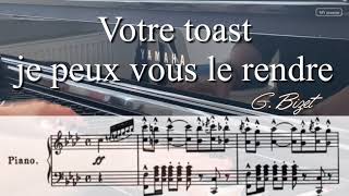 Votre toast je peux vous le rendre Karaoke Toréador Song Carmen Escamillo G Bizet [upl. by Lavern]