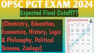 OPSC PGT EXPECTED FINAL CUTOFF 2024 🔥  ALL SUBJECT  Zoology Education  Documents Verification [upl. by Rekrap]