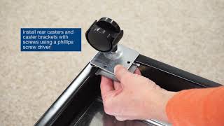 How To Install A File Cabinet Caster [upl. by Eugenia280]