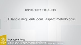 Pepe  07  Il Bilancio degli enti locali aspetti metodologici [upl. by Felix687]