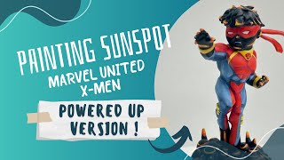 Painting Sunspot  Powered Up Version  Marvel United XMen [upl. by Theo]