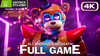 FNAF Security Breach  RTX FULL GAME Walkthrough ALL ENDINGS No Death 4K 60FPS RTX 4090 [upl. by Trinl]