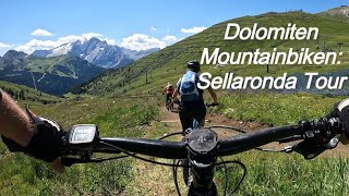 Sellaronda EMTB Trail Tour Super Trails Dolomiten Mountainbike [upl. by Sardse568]