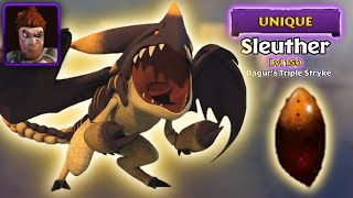 Sleuther Dagurs Unique Triple Stryke Max Level 150 Titan Mode  Dragons Rise of Berk [upl. by Anela]