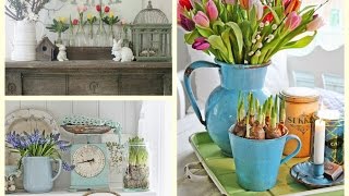 Farmhouse Spring Decor Ideas  Rustic Spring Vignettes  Spring Decorating Ideas [upl. by Siravat]