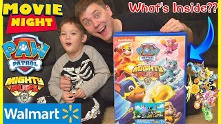 Paw Patrol Mighty Pups Family Movie Night and Toys Unboxing [upl. by Kosiur781]