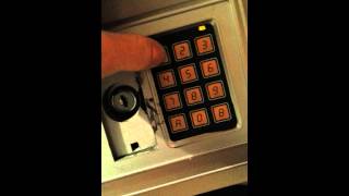 How to reset code on an electronic safe [upl. by Aleemaj]