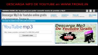 Paginas para descargar musicas gratis mp3 de Youtube [upl. by Ofelia707]