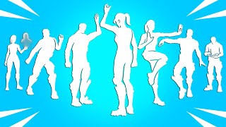 Top 25 Popular Fortnite Dances amp Emotes Get Gone Freedom Wheels Maximum Bounce Dance Monkey [upl. by Hudis]