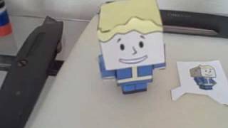 FALLOUT 3 How To Make Your Own BobbleHead Papercraft [upl. by Sherborn997]