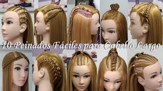 10 Peinados Fáciles para Cabello Largo by Belleza sin Limites [upl. by Acirt167]