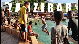 Zanzibar  Forodhani divers [upl. by Eisdnil]