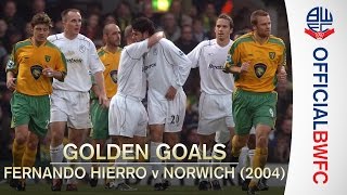 GOLDEN GOALS  Fernando Hierro v Norwich City 2004 [upl. by Giacobo]