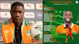 LISTE DE FAE EMMERSE COTE DIVOIRE ELIMINATOIRES COUPE DU MONDE 2026 Gabon et Kenya [upl. by Kolk]